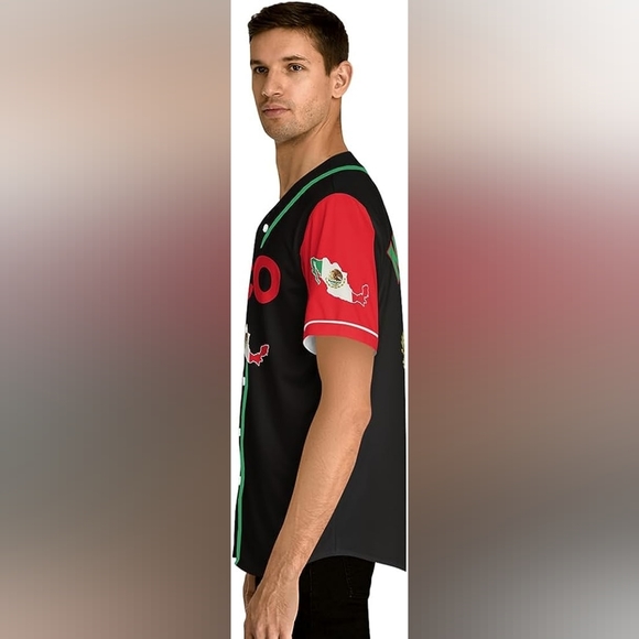 New w Tags Mens Mexico National Baseball Jersey Multiple Sizes - Picture 8 of 8